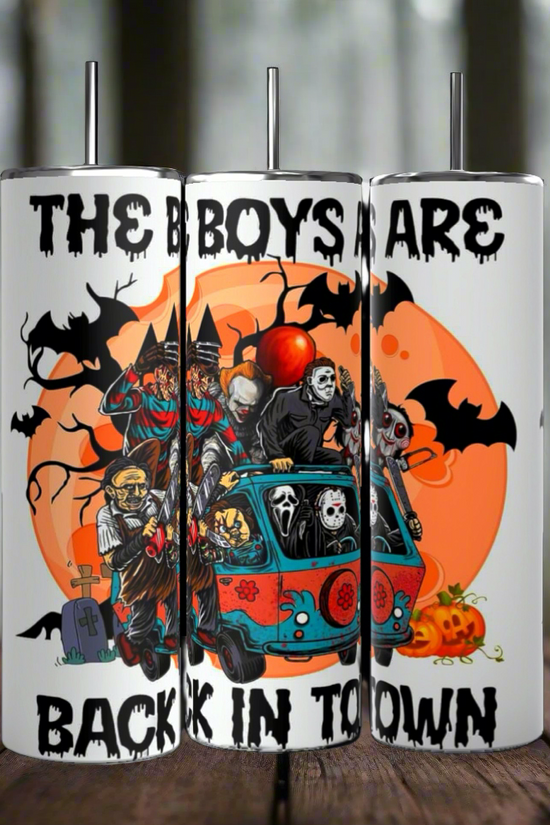 Boys Are Back In Town | Halloween| 20oz Tumbler