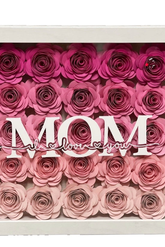 Mom 10x10 Flower Shadow Box