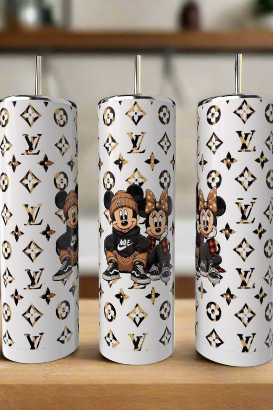 Mickey & Minnie Mouse LV Fashion 20oz Skinny Tumbler