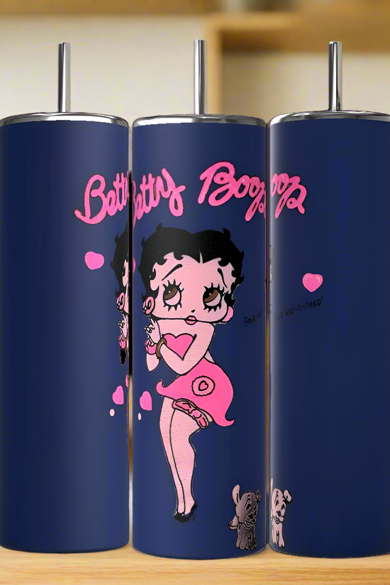 Betty B Navy 20oz Skinny Tumbler