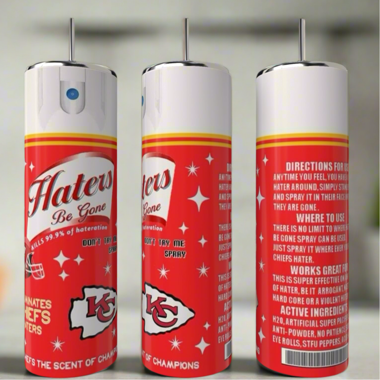 Chiefs Haters 20oz Skinny Tumbler