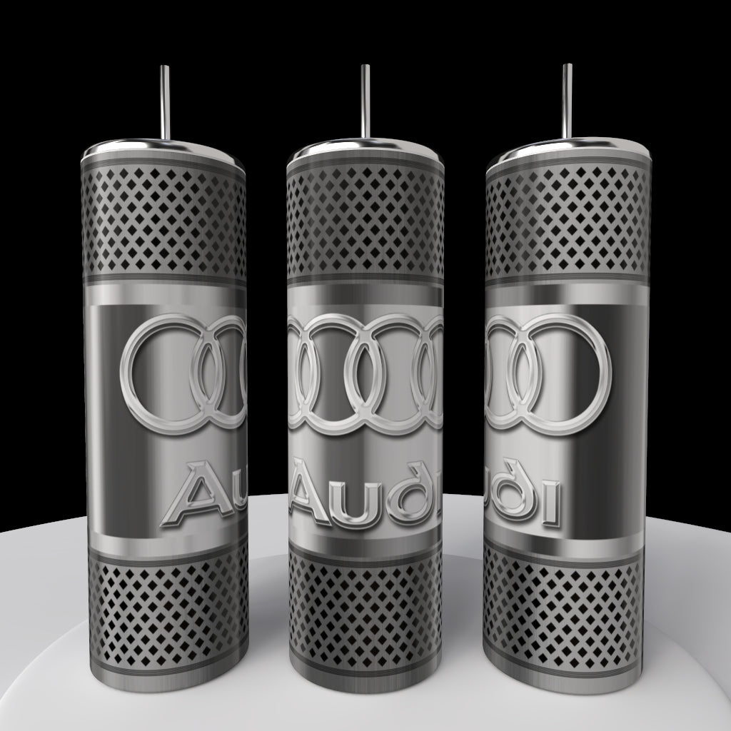 Car Enthusiast Silver Stainless Steel 20oz Tumbler