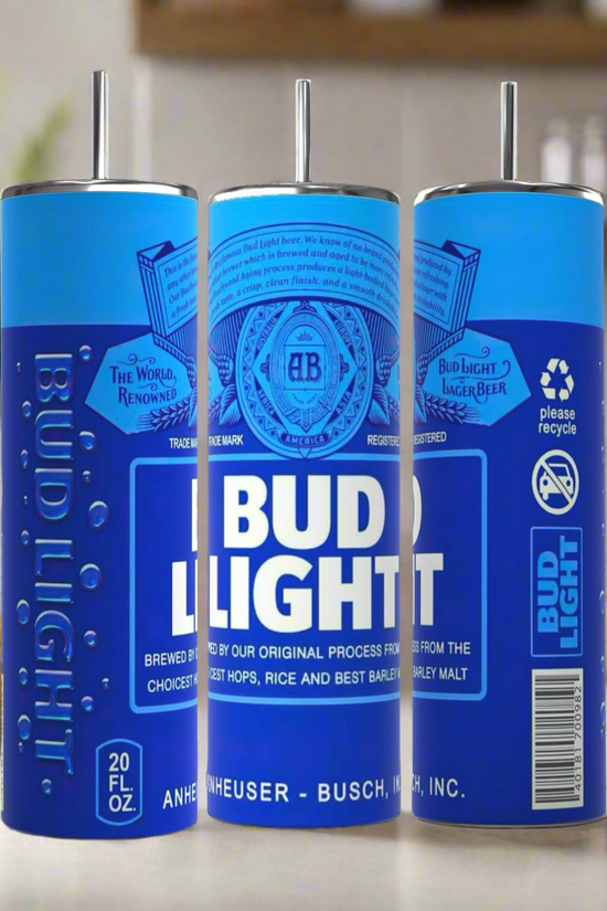 Bud Light 20oz Stainless Steel Tumbler