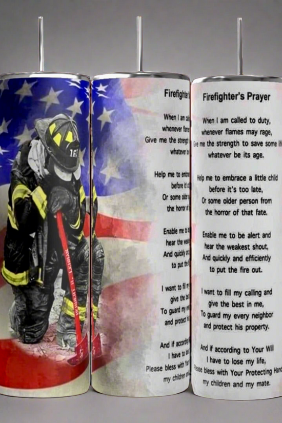 Firefighter Prayer 20oz Tumbler