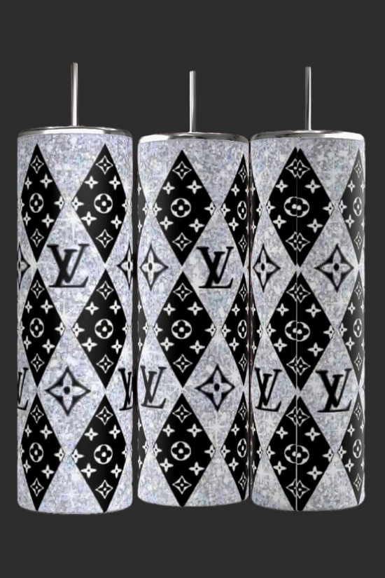 LV 20oz Skinny Tumbler | Glitter