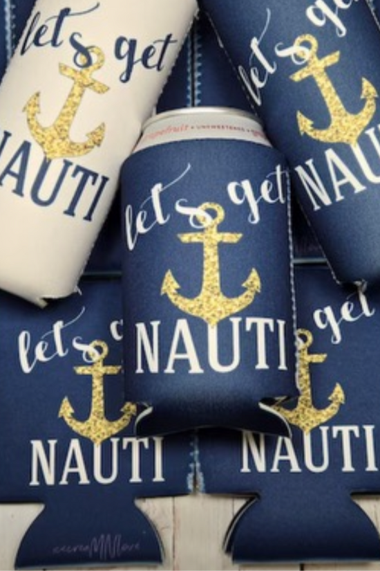 Nautical Beach Koozies 6- Pack