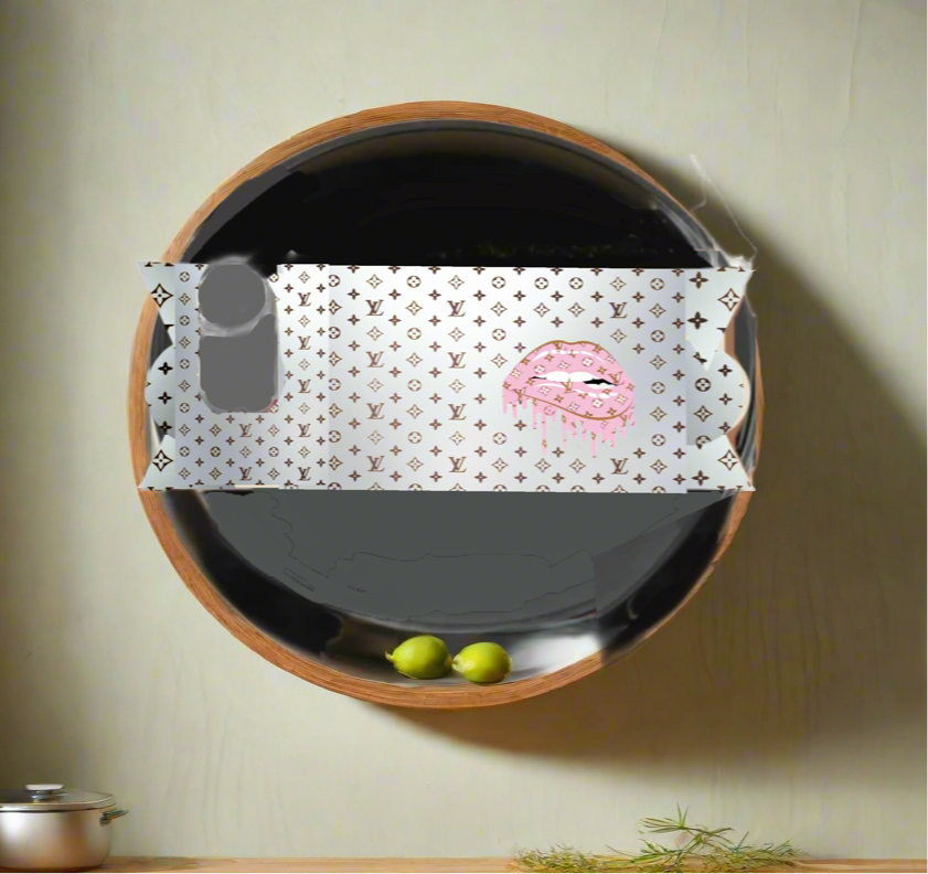 Louis Vuitton Dripping Lips | Stanley Lid Plate/Topper