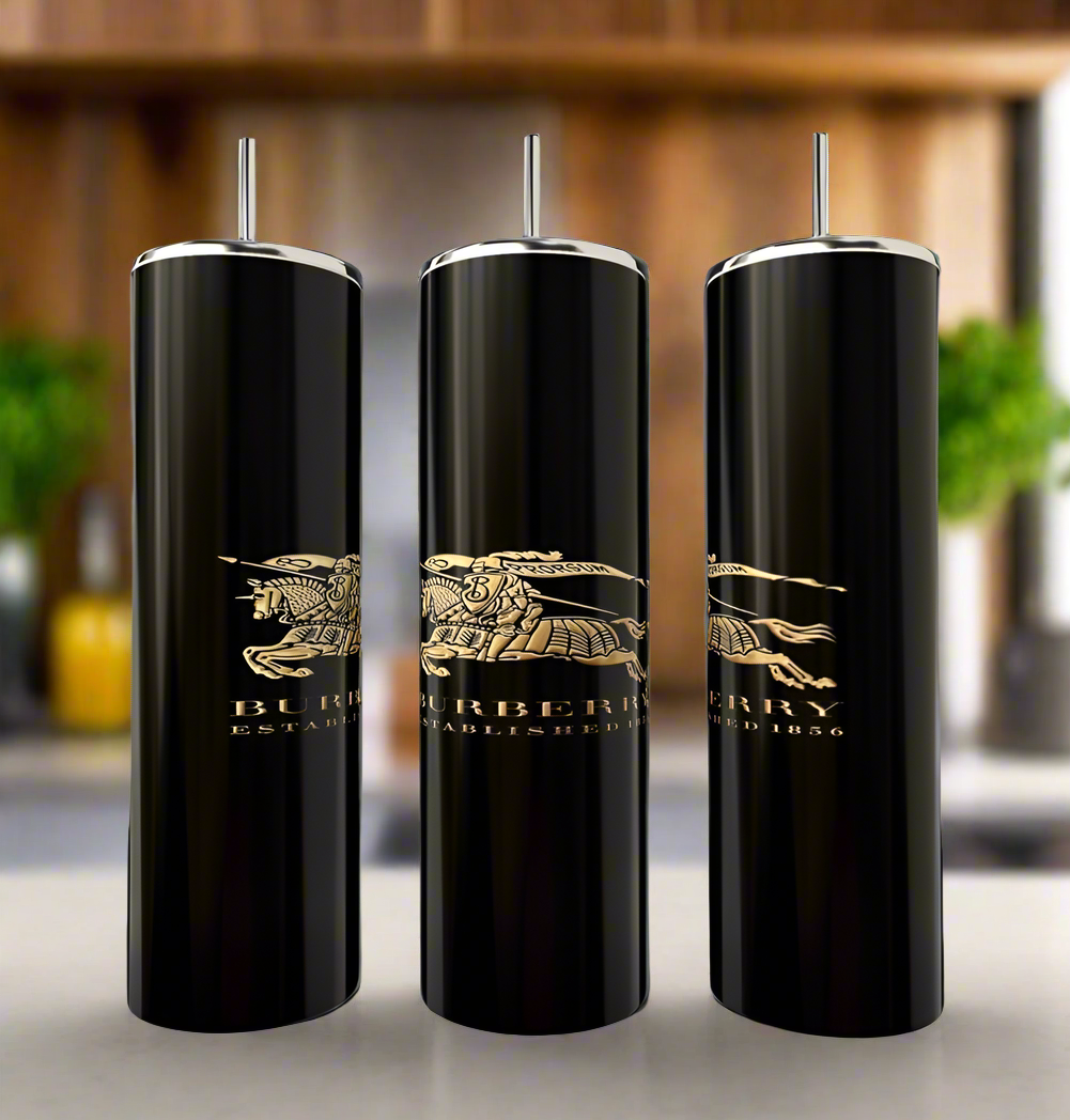 Burberry Black 20oz Skinny Tumbler