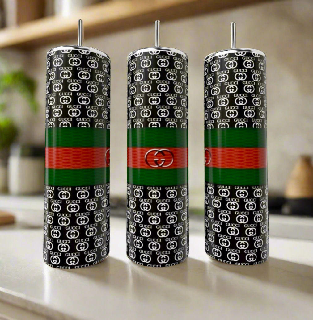 GUCCI Black | Red | Green | 20oz Skinny Tumbler