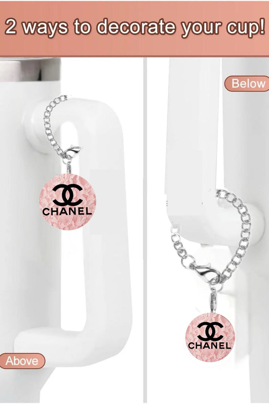 Chanel Pink Charm Dangle | Cup Accessory