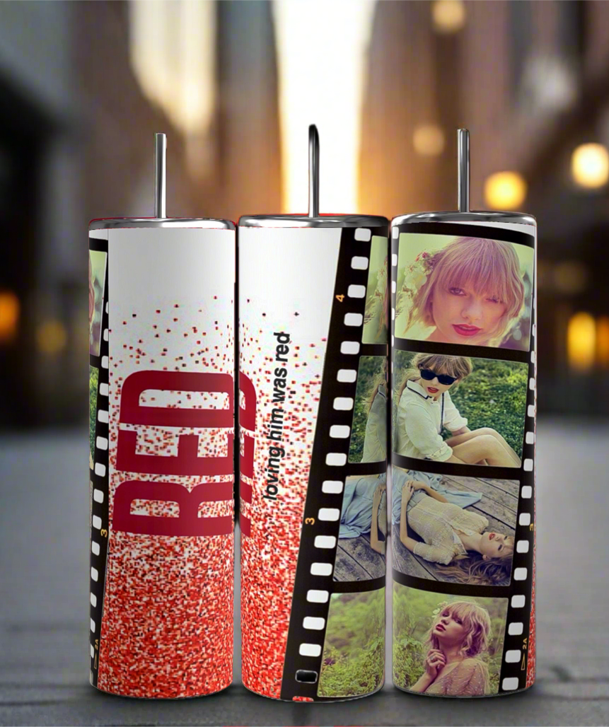 Eras Filmstrip Collage Custom Collection| Taylor Swift 20oz Tumbler!