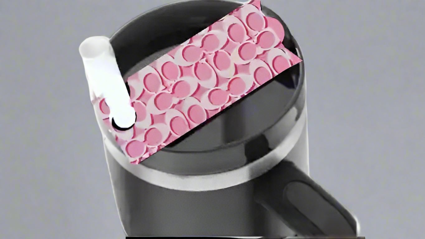 Pink LV Stanley Lid Topper