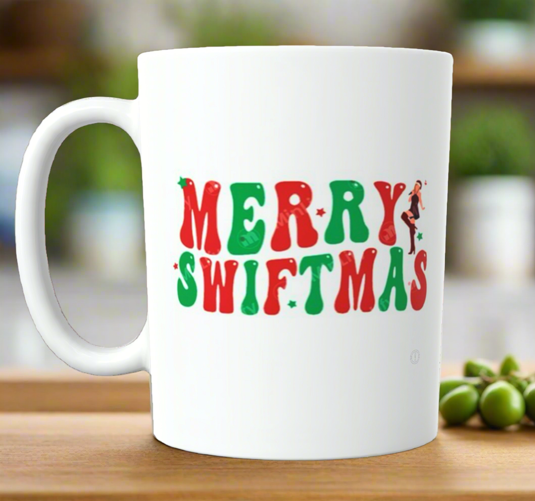 Merry Swiftmas Taylor Swift Ceramic Mug