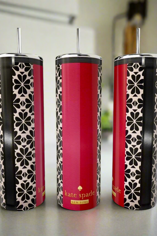 Red Kate Spade 20oz Skinny Tumbler