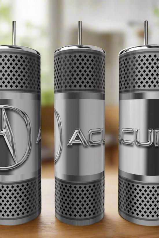 Car Enthusiast Silver Stainless Steel 20oz Tumbler
