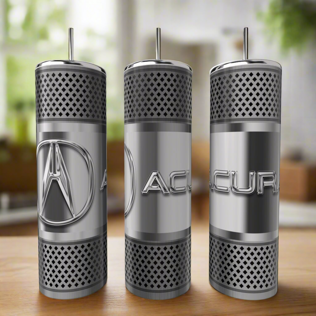 Car Enthusiast Silver Stainless Steel 20oz Tumbler