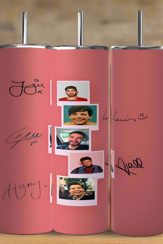 One Direction Pink 20oz Stainless Steel Tumbler