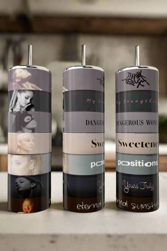 Ariana Grande Album Aesthetic with External Sunshine 20oz Tumbler