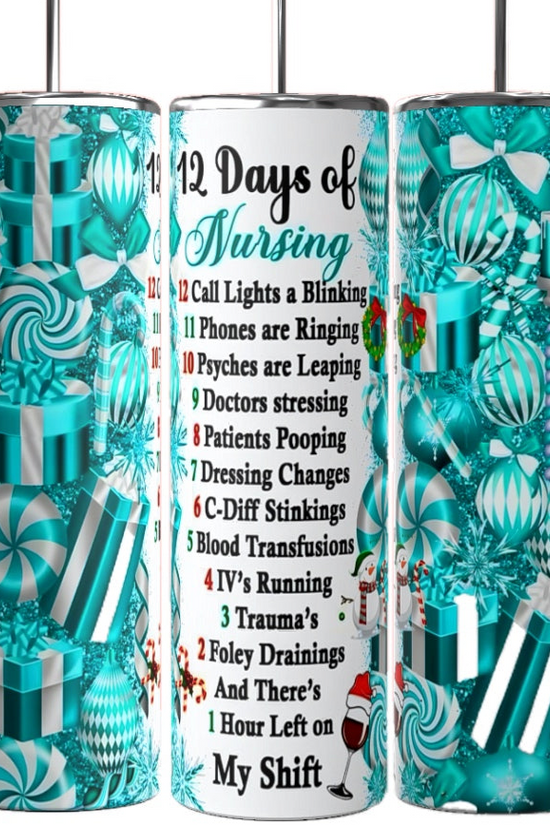 Nurse Christmas 20oz Tumbler