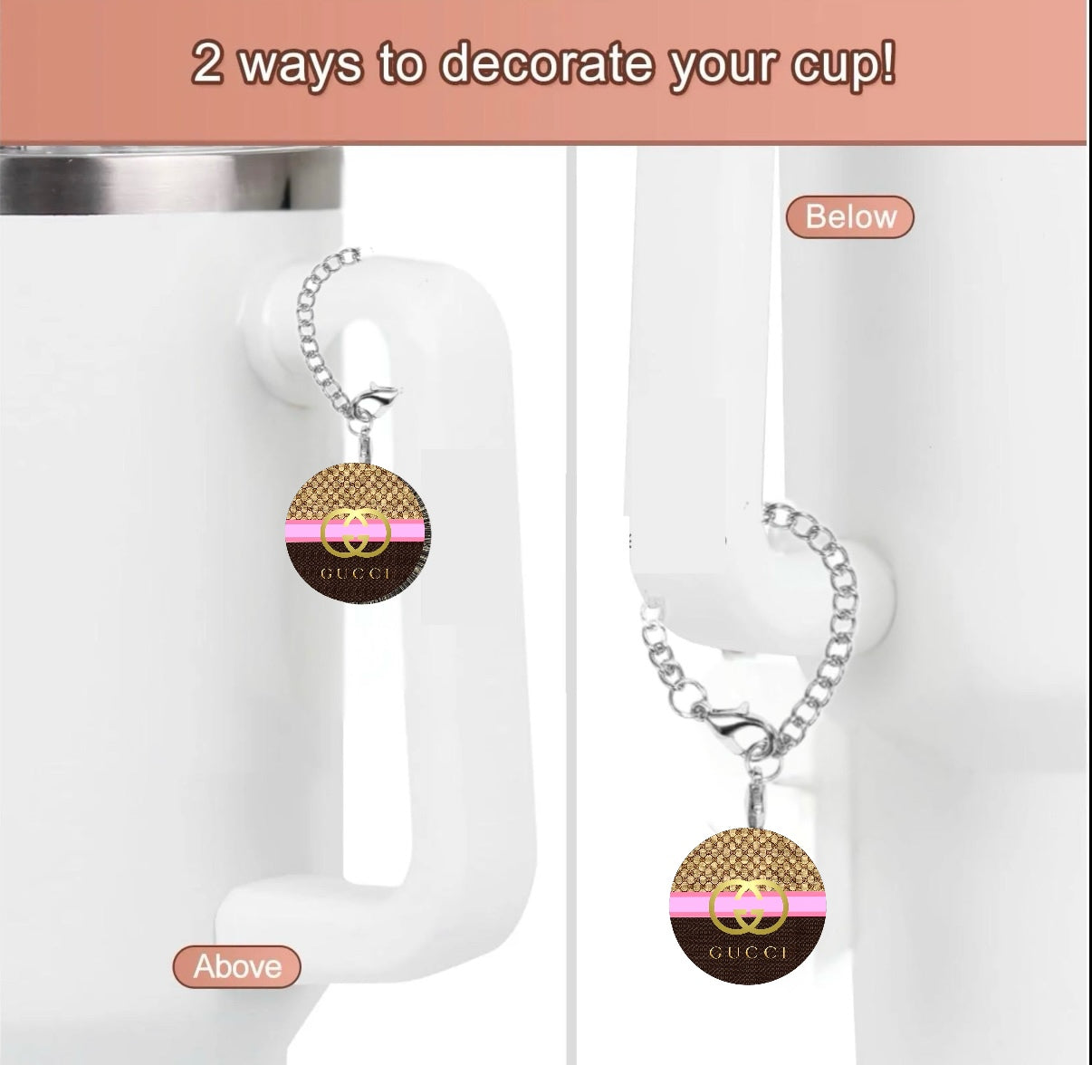 Gucci Blue|Pink Cup Charm
