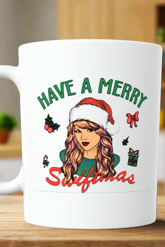 Merry Swiftmas Taylor Swift Ceramic Mug