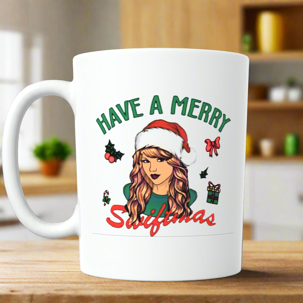 Merry Swiftmas Taylor Swift Ceramic Mug