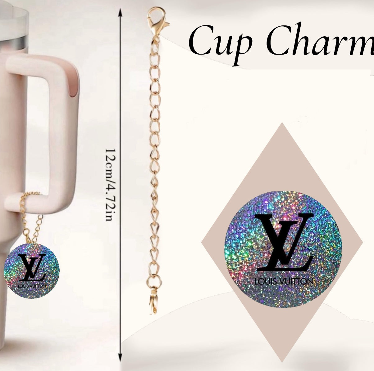 Colorful LV Charm Charm | Cup Accessory