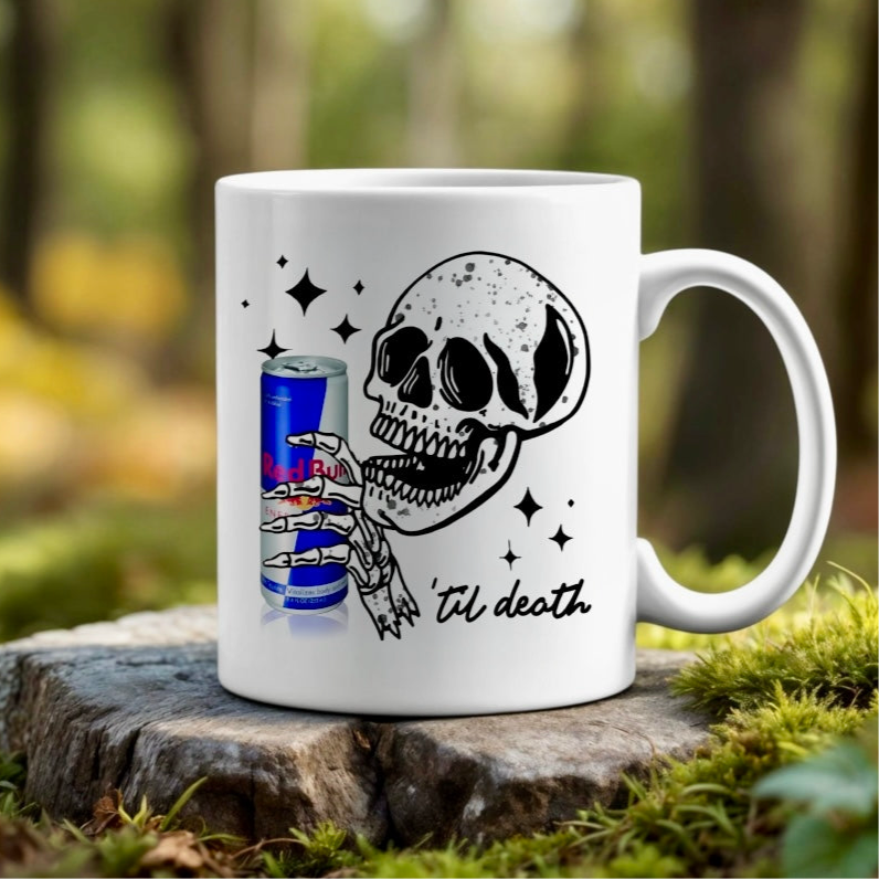 To death Skull Ceramic Mug | Pepsi | Red Bull | Dr Pepper