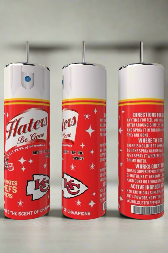 Chiefs Haters 20oz Skinny Tumbler