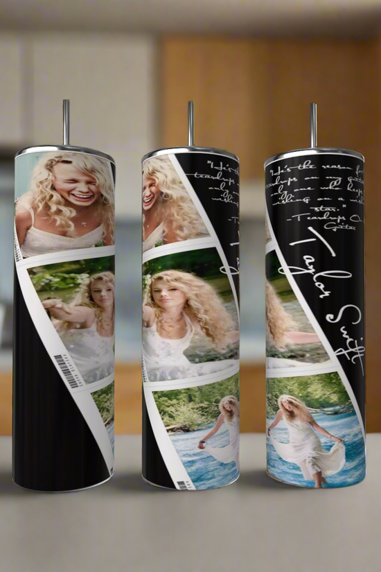 Debut Polaroid Taylor Swift 20oz Skinny Tumbler