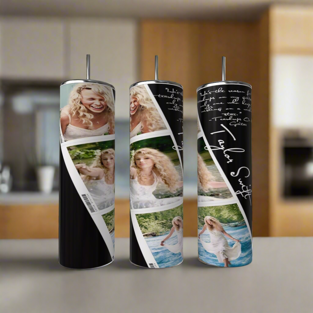 Debut Polaroid Taylor Swift 20oz Skinny Tumbler