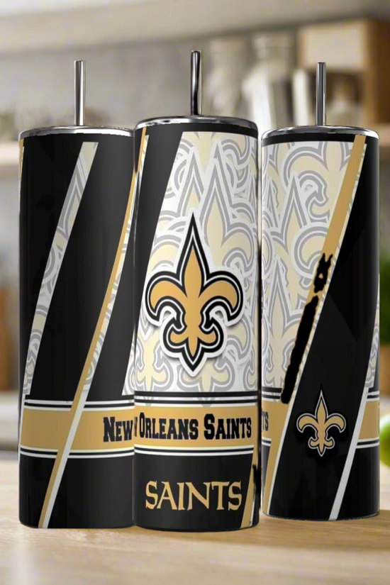 New Orleans Saints- 20oz Skinny Tumbler