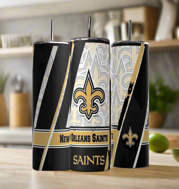 New Orleans Saints- 20oz Skinny Tumbler