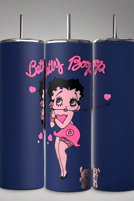 Betty B Navy 20oz Skinny Tumbler