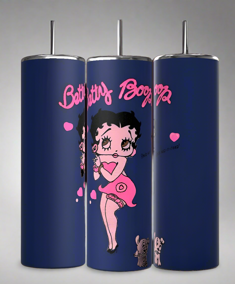 Betty B Navy 20oz Skinny Tumbler