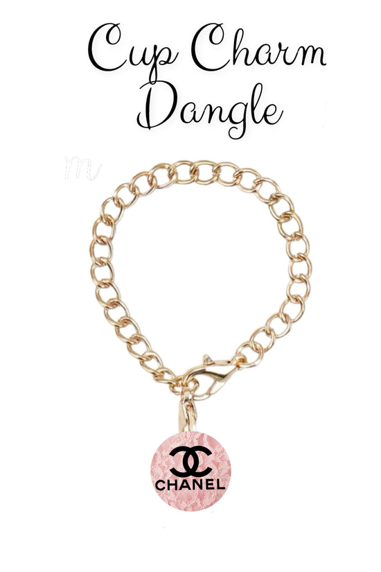 Chanel Pink Charm Dangle | Cup Accessory