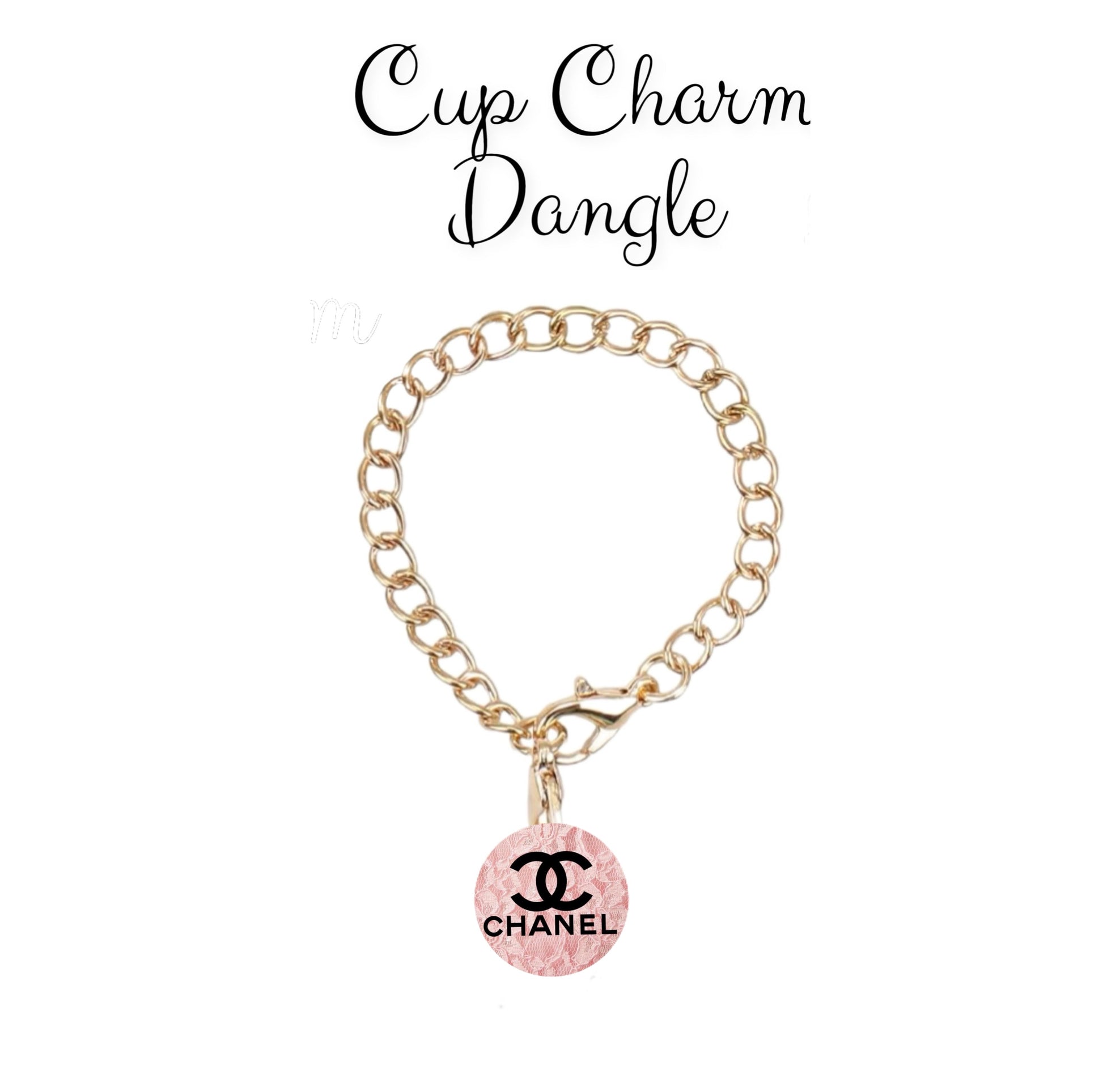 Chanel Pink Charm Dangle | Cup Accessory