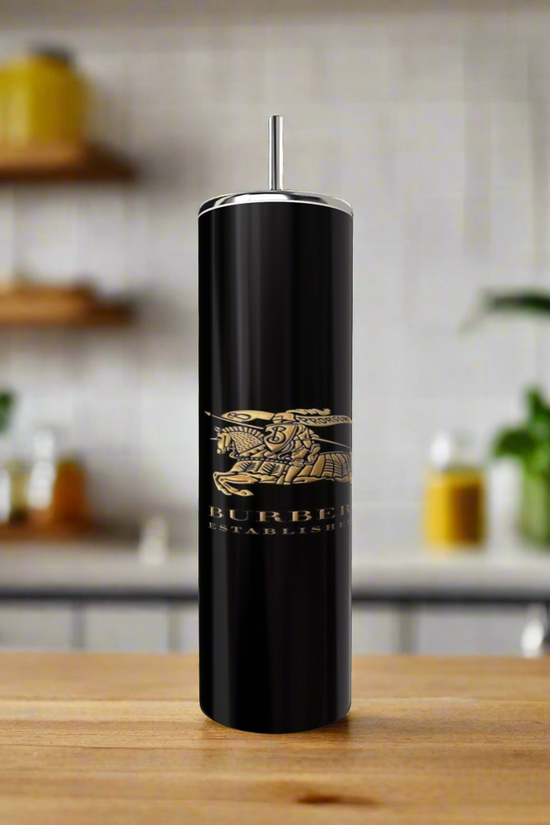 Burberry Black 20oz Skinny Tumbler
