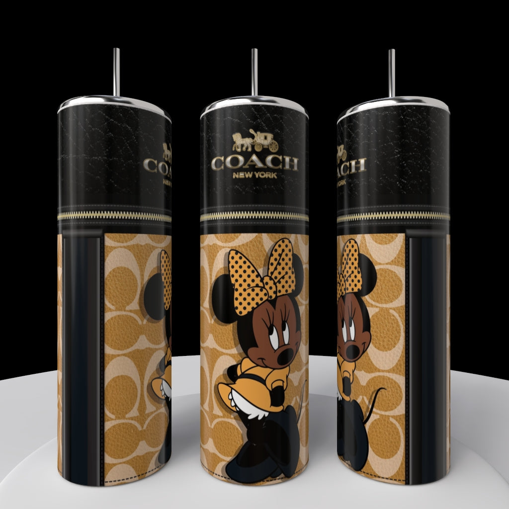 Minnie Mouse Coach Series 20oz Skinny Tumbler