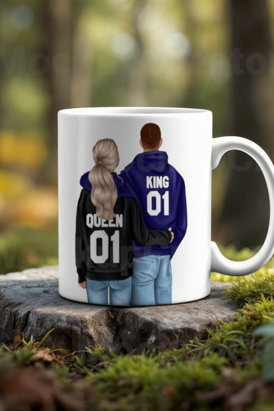 King & Queen Couples Ceramic Mug