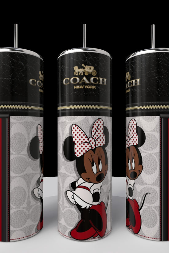 Minnie Mouse Coach Series 20oz Skinny Tumbler
