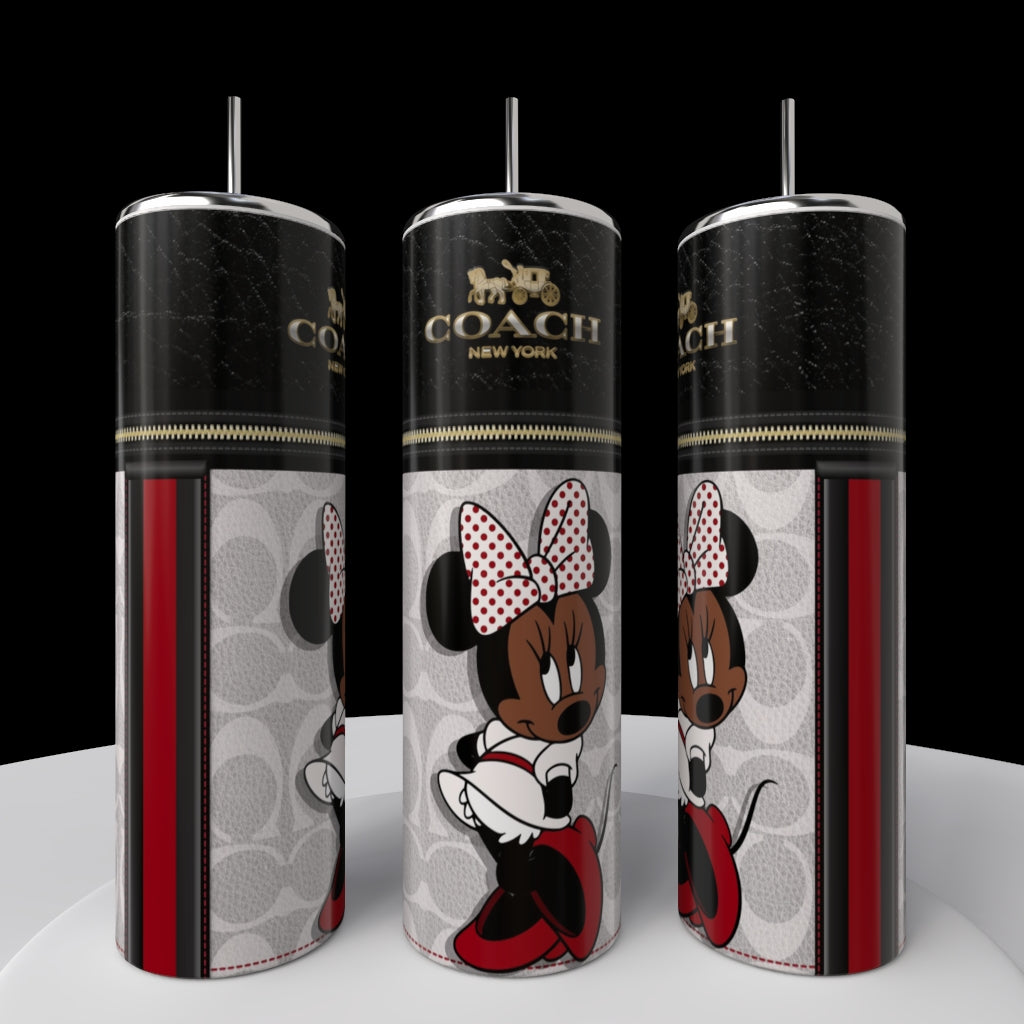 Minnie Mouse Coach Series 20oz Skinny Tumbler
