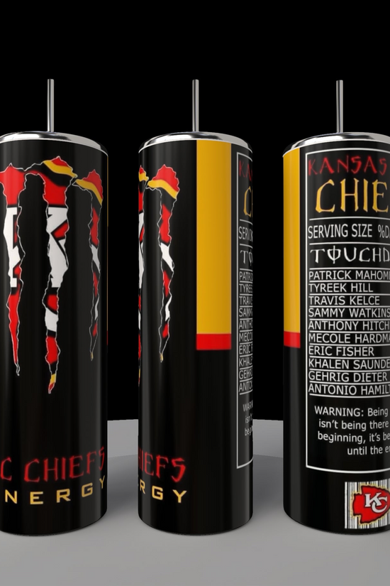 Kansas City Chiefs Monster | 20oz Skinny Tumbler