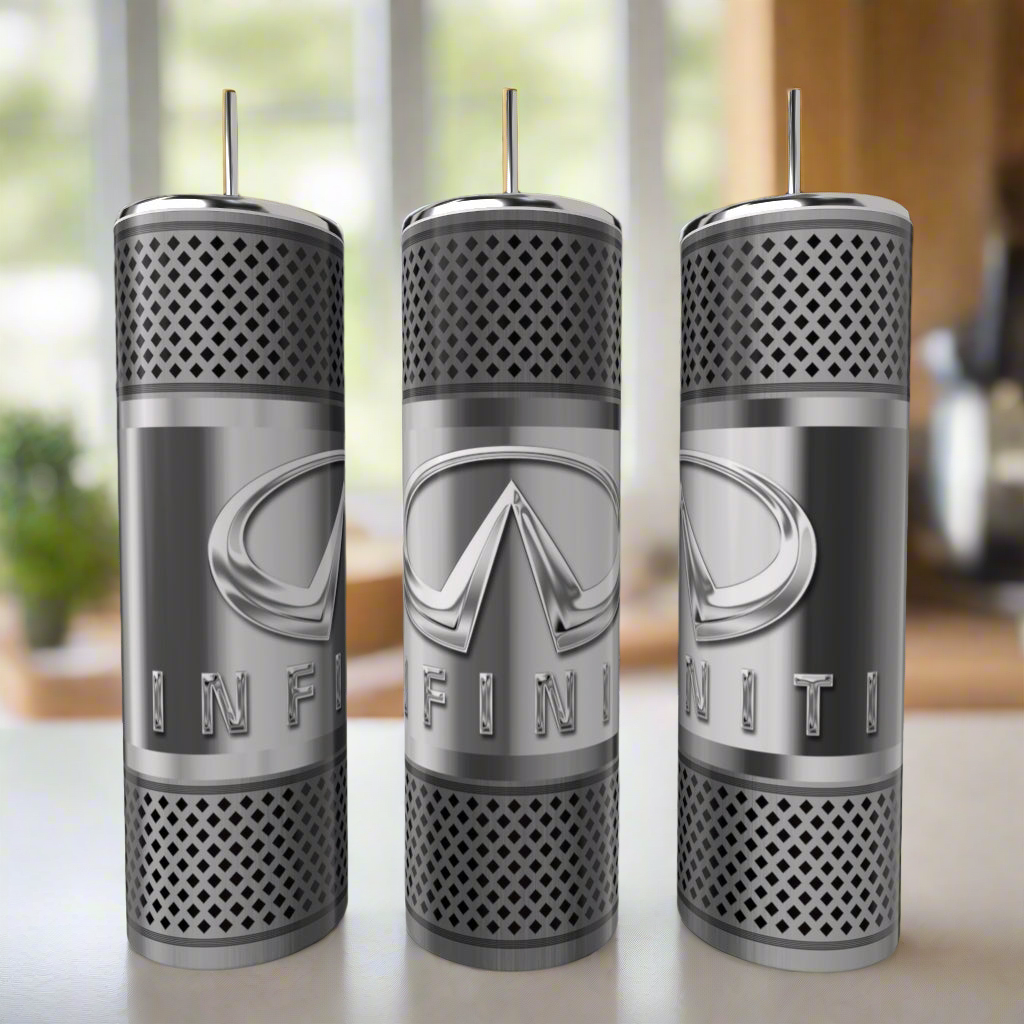 Car Enthusiast Silver Stainless Steel 20oz Tumbler