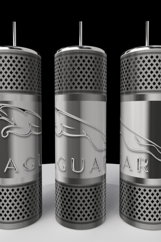 Car Enthusiast Silver Stainless Steel 20oz Tumbler