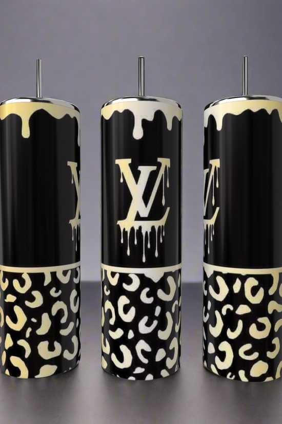 LV Cheetah  Drip | 20oz Skinny Tumbler
