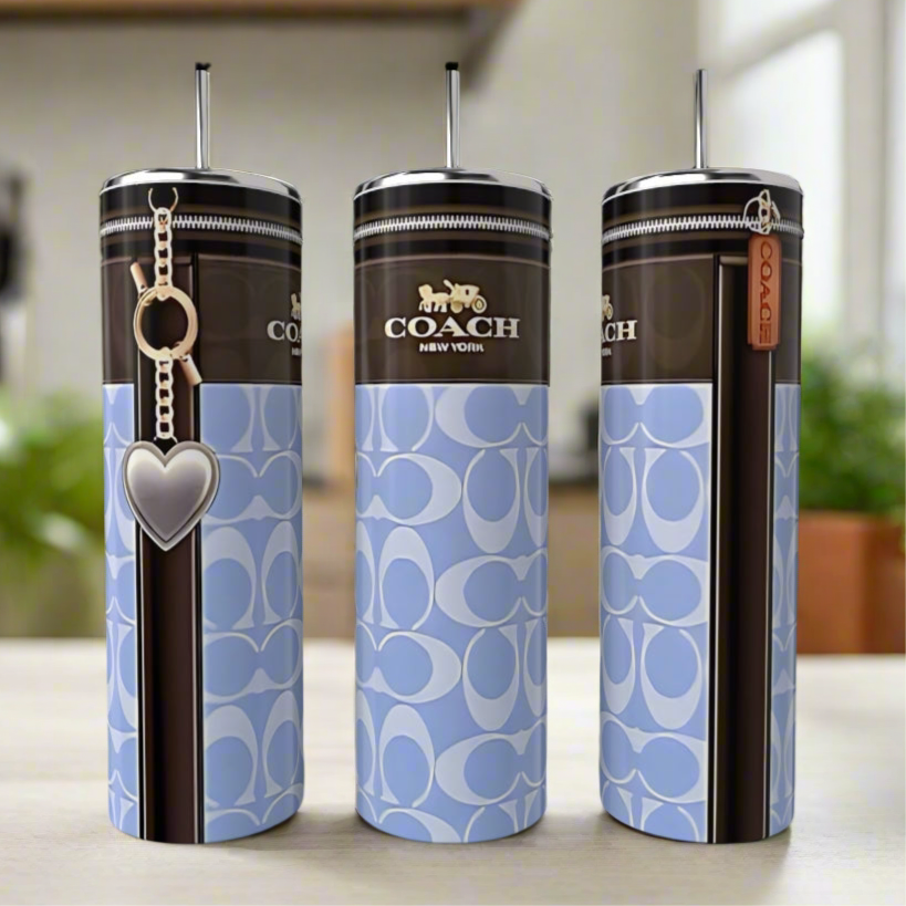 Coach Periwinkle 20oz Skinny Tumbler