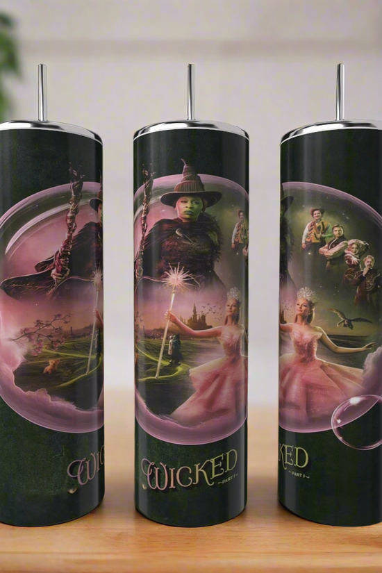 Three Wicked Bubble 20oz Tumblers by Kreative Kreationz feature a 