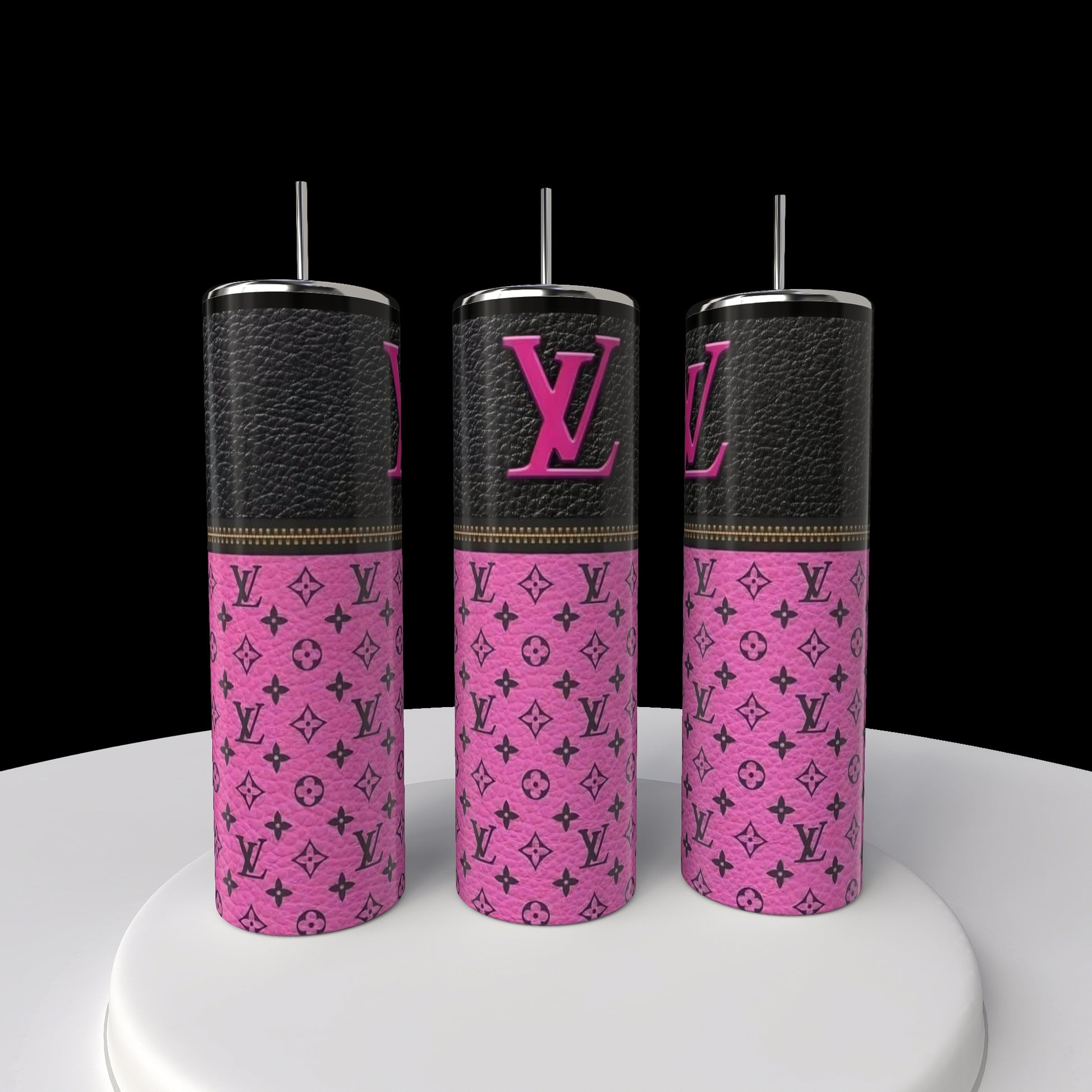 LV Dark Zipper 20oz Tumbler