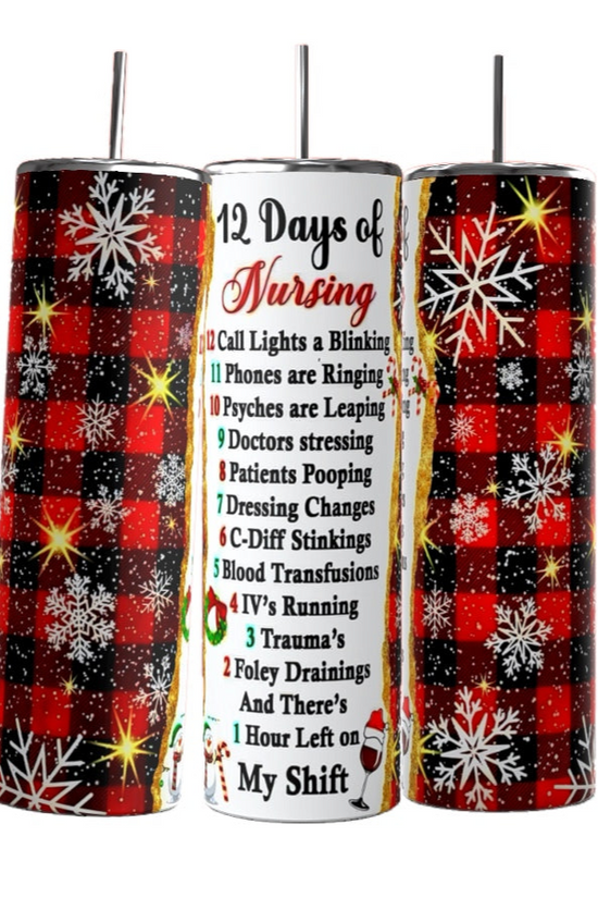 Nurse Christmas 20oz Tumbler